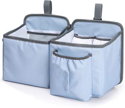 China 2pcs Water Resistant Nursery Storage Bin for Diapers Baby Diaper Bag Stacker Organizer Caddy and Toys with Insulation Pocket for sale