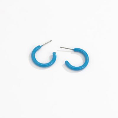 China Other New 4.5g Summer Blue Earrings Soft Single Earrings C Silver Earrings for sale