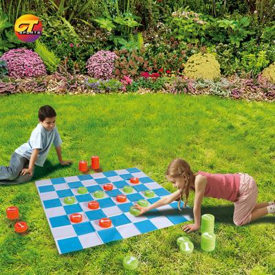 China Indoor Outdoor Sports Toys 2 in 1 Blanks and Tic Tac Toe Game With Canvas Mat Controllers and Tic Tac Game Set For Outdoor Garden Yard Giant Games for sale