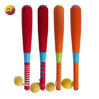 China Outdoor Sports Toys Best-Selling Kids Soft Foam T-Ball Baseball Set Bats For Toddler Kids Baseball for sale