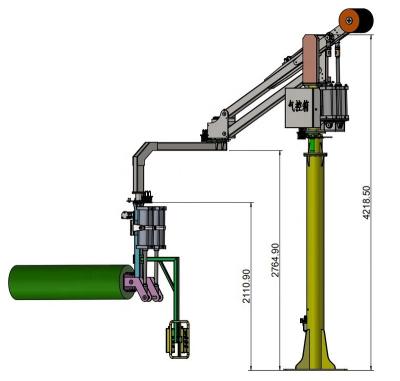 China Film Paper Lifting Roll or Steel Industrial Pneumatic Coil or Wheel Hub Air Balance Overturning Reel Lifter Manipulator for Roll Material for sale