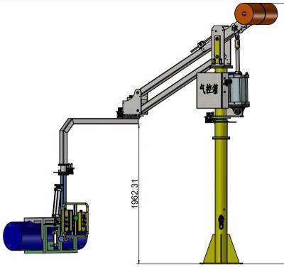 China Lifting Wheel Hub Customize Movable Balance Roll Concrete Coil Paper Compressed Air Lifting Material Handling Equipment According To Customers' Request for sale