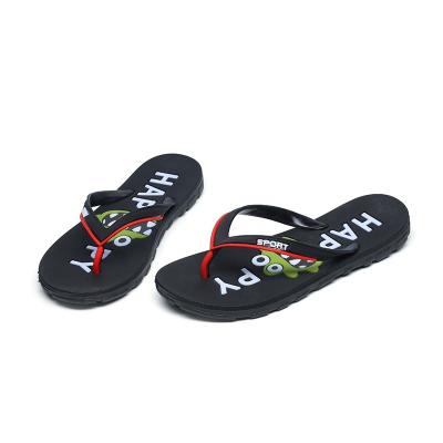 China Wholesale Customized Rubber Fashion Trend Fashion Summer Vacation Beach Print White Pattern Colorful Flip Flop Slippers For Men for sale