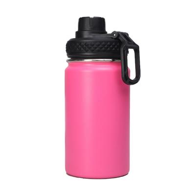 China PORTABLE Stainless Steel Custom Color Painted Stainless Steel Water Bottle Double Wall With Handle for sale