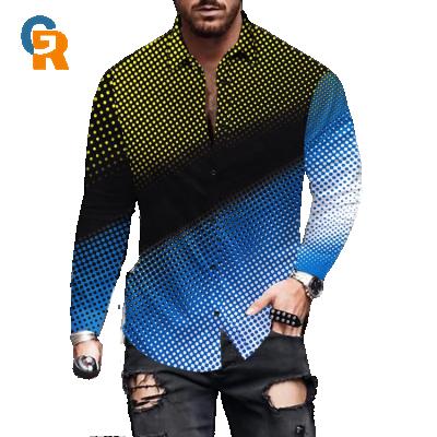 China Wholesale anti-shrink men's shirt beijing2022 size 3D long sleeve shirt custom more casual for sale