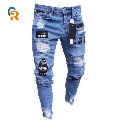 China Factory Outlet Factory Wholesale Custom Made Viable High Quality Long Leg Patch Skinny Pants for sale