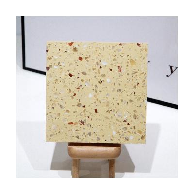 China Modern Inorganic Terrazzo Yellow Series GM-P-Y004 Golden Terrazzo Tile for Floor and Wall Customized Terrazzo Slab for sale