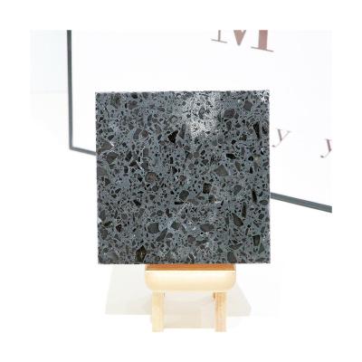 China Modern Modern Design Customized Inorganic Terrazzo Black Series GM-P-B003 Matte Finish Porcelain Floor Slabs Terrazzo Tile for sale