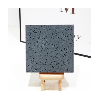 China Modern Modern Design Customized Inorganic Terrazzo Black Series GM-P-B009 Matte Finish Porcelain Floor Slabs Terrazzo Tile for sale