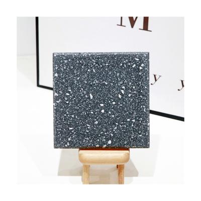 China Modern Modern Design Customized Inorganic Terrazzo Black Series GM-P-B010 Matte Finish Porcelain Floor Slabs Terrazzo Tile for sale