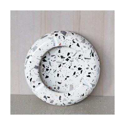 China Art Deco Creative Multiple Styles Terrazzo Ashtray can be Customized Logo Size Color Ashtray Cigar Ashtray GM-O-Y003 for sale