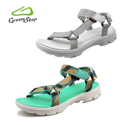 China Fashion Trend Factory Price In Running Open Toe Breathable Sandals Shoes Flat Outdoor Ladies Sport Sandals for sale