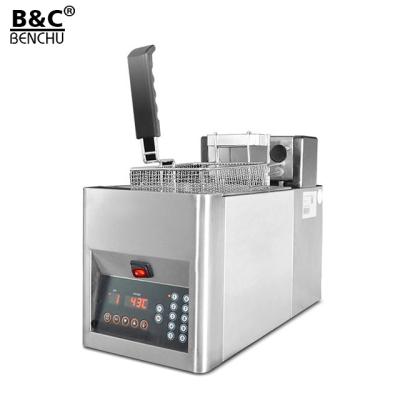 China Convenience Store Table Top Automatic Lift-Up Electric Commercial Deep Fryer for sale