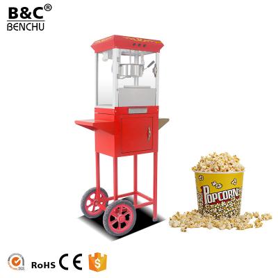 China eco-friendly factory automatic popcorn maker snack making machine / popcorn making machine with cart for sale