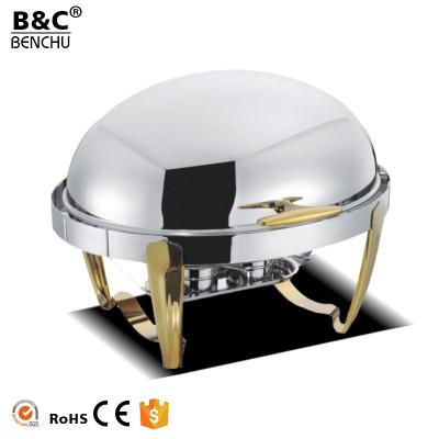 China eco-friendly stainless steel elliptical chafing dish buffet stove/food warmer buffet stove for sale for sale