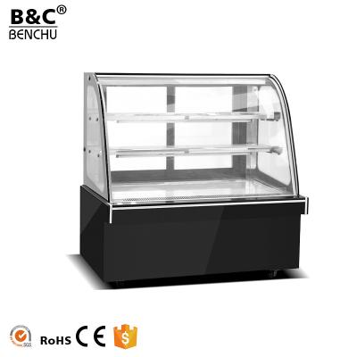 China Single-Temperature Double Arc Cake Display Refrigerator Cabinet /2 Layer Cake Pastry Refrigerator Showcase for sale