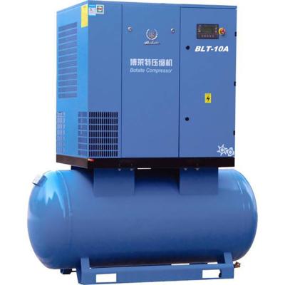 China Factory supply industrial equipments lubricated direct rotary screw air compressor for sale