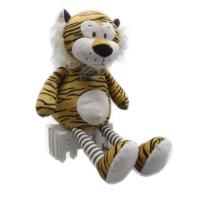 China Plush 20cm Long Legs Leopard Tiger Soft Stuffed Plush Wild Animal Toy for sale