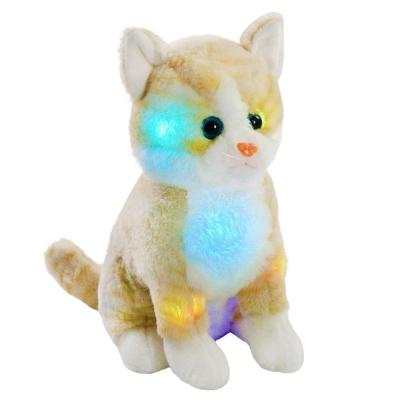 China LED Plush Kitty Stuffed Animal Cat Plush Toy Adorable Gift for Kids for sale