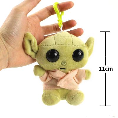 China Key decoration baby yoda soft plush chain toy for sale