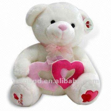 China Plush Quality Valentine Teddy Bear Plush Stuffed Red Heart Bear for sale