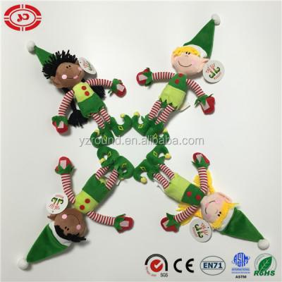 China Green Cute Plush Elf Series Boy And Girl Clown Look Toy Doll for sale