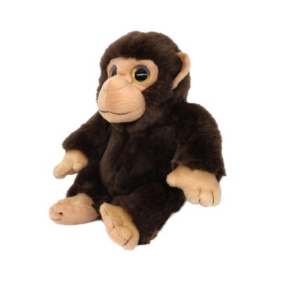 China Functional Big Eyes Chimpanzee Black Monkey Plush 7inch Luminous Toy for sale