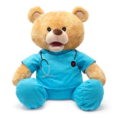 China Cartoon Toy Get Doctor Well Stuffed Plush Teddy Bear Factory Customized Soft Toy for sale