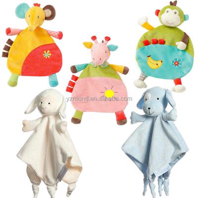 China Baby Accompany Animal Plush Boa Toy DOUDOU Soft Baby Comforter Gift for sale