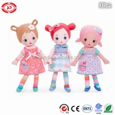 China Cute Cartoon Toy Fancy Girl's DIY Toy Dressed Plush Soft Stuffed Doll for sale