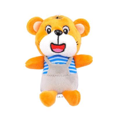 China New Cute Animal Gift Strap Tiger Children Fashion Bag Pendant Soft Plush Toy Keychain for sale