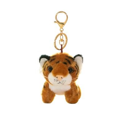 China 2021 Custom Soft Key Chain Panda Plush Mini Tiger Plush Kawaii Plush Key Chain Soft Toys Stuffed Animals Plush Toys for sale