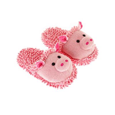 China Slipper Winter Pink Pig Plush Stuffed Slipper for sale