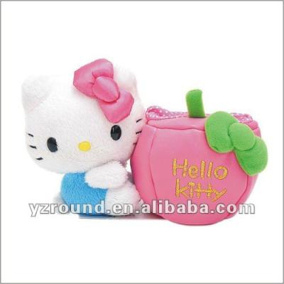 China Cute Plush Hello Kitty Cell Phone Holder Plush Toy for sale