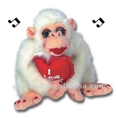 China Stuffed Plush Valentine's Toy Monkey for sale