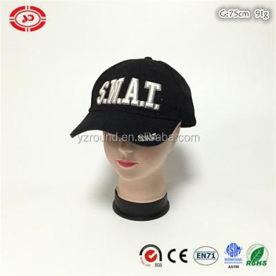 China COMMON QUALITY Cotton Black Blow Police Custom Men's Taste Cotton Hat for sale