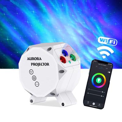 China EUROPEAN Smart Home Decor Aurora Star Moon Projector Lamp Kids Night Lights for sale