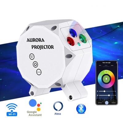 China APP Control Modern Smart Galaxies Star Night Light Projector Northern Light Aurora Projector for sale