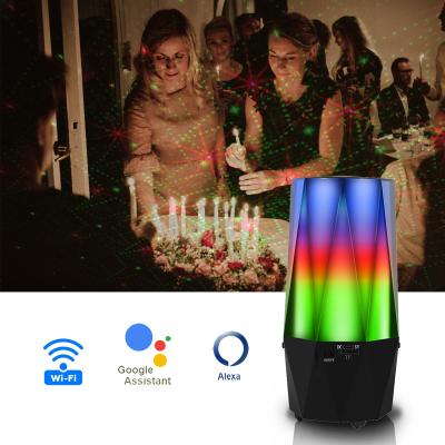 China EUROPEAN Alexa and Google Home Wifi Smart APP Sky Star Laser Star Projector Lamp Night Light for sale