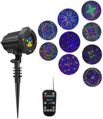 China Theme Park Laser Christmas Lights 20 Patterns Laser Decorative Lighting Projector For Home And Garden for sale