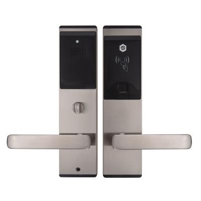 China Frameless Automatic Smart Lock Hotel Apartment Stainless Steel Wood Apartment Door Lock Wireless for sale