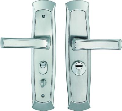 China SUS304 Stainless Steel Lock 201 304 Cylinder Sliding Glass Hotel Handle Luxury Key Door Lock for sale