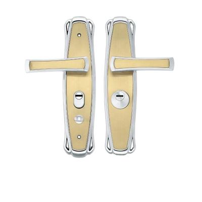 China 304 Stainless Steel Lock Set Stainless Steel Handle Sliding Door Security Glass Door Lock for sale