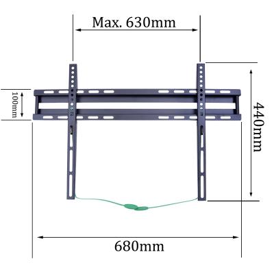 China Compositonal Fixed Metal Type Cheap Table Mount TV Bracket , Cold Rail Steel Material And Single Side Bracket Structure for sale