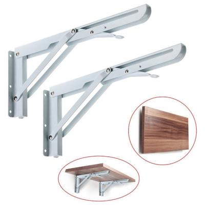 China Decorative Anti-Tip Shelf Bracket Fold Down Wall Shelf Support Extension Panels for sale