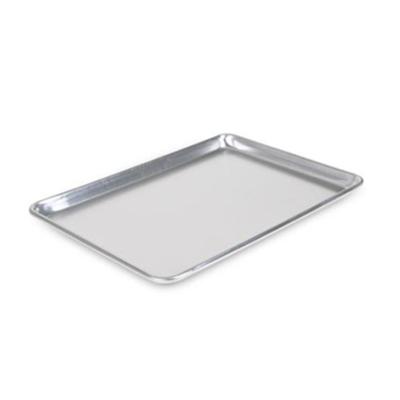 China Aluminum Pan Stocked Food Oven Cookies Tray Nonstick Baking Tray Swiss Rolls Baking Sheet for sale