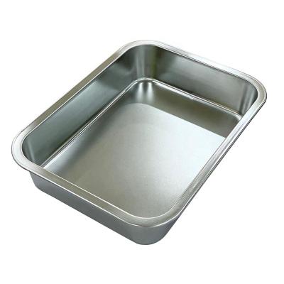 China Sustainable Roasting Pan Stainless Steel Oven Baking Sheet Pan Roaster for sale