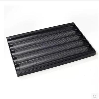 China 4 Tier Disposable Aluminum Non Stick Baking Tray Baguette Baking Tray For Bread for sale