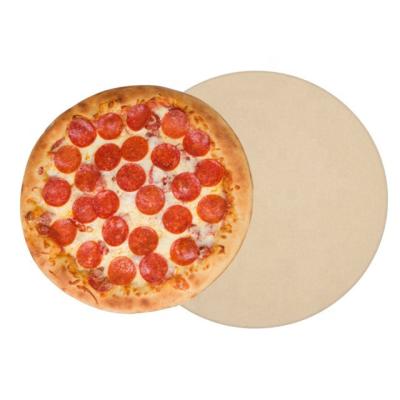 China 13 Inch Round BBQ Cordierite Sustainable Ceramic Pizza Baking Stones For Cooking Baking for sale