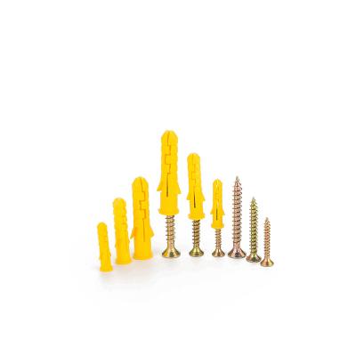 China M6 M8 M10 Round Self Tapping Wood Screw Drywall Anchor Wall Plug Plastic Expansion Anchor Screw for sale